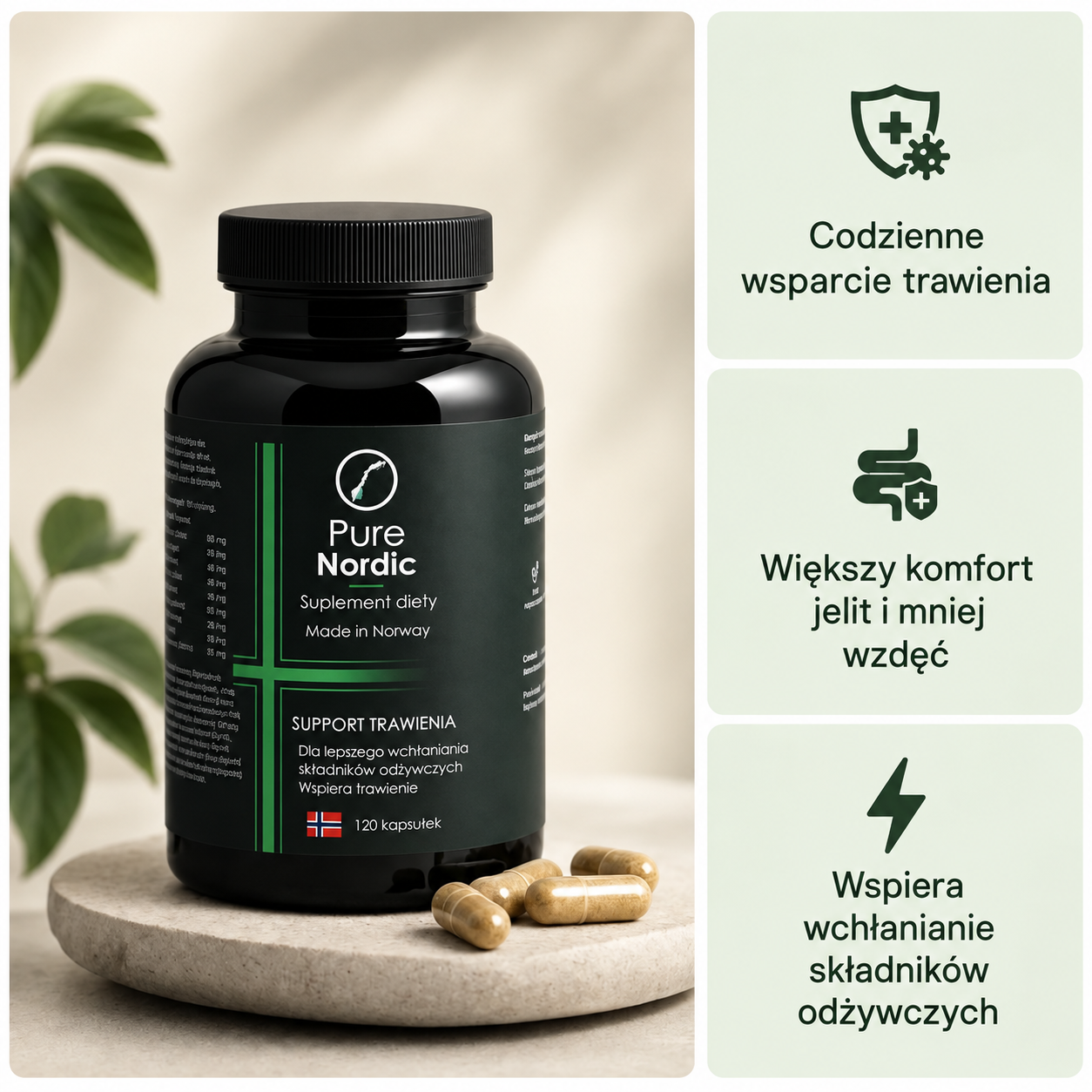 Wsparcie trawienia PureNordic